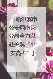 哈尔滨市公安局南岗分局全力以赴护航“平安高考”
