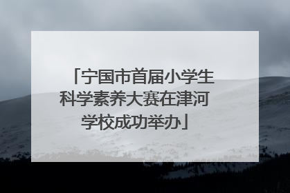 宁国市首届小学生科学素养大赛在津河学校成功举办