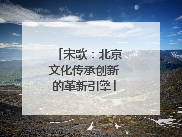 宋歌：北京文化传承创新的革新引擎