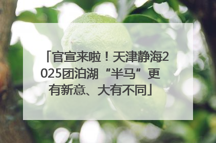 官宣来啦！天津静海2025团泊湖“半马”更有新意、大有不同