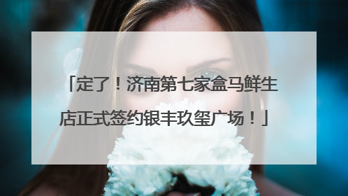 定了！济南第七家盒马鲜生店正式签约银丰玖玺广场！