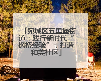 宛城区五里堡街道：践行新时代“枫桥经验”，打造和美社区