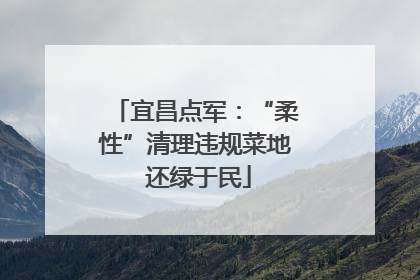 宜昌点军：“柔性”清理违规菜地 还绿于民