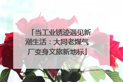 当工业锈迹遇见新潮生活：大同老煤气厂变身文旅新地标