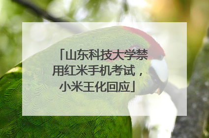 山东科技大学禁用红米手机考试，小米王化回应