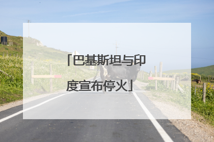 巴基斯坦与印度宣布停火