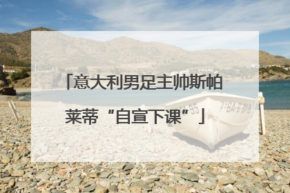 意大利男足主帅斯帕莱蒂“自宣下课”