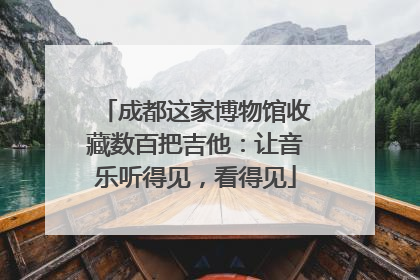 成都这家博物馆收藏数百把吉他：让音乐听得见，看得见