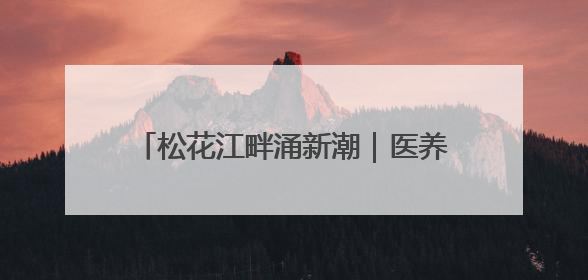 松花江畔涌新潮｜医养结合撬动银发经济圈 打造生命健康产业新样本