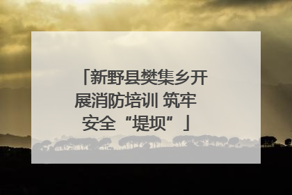 新野县樊集乡开展消防培训 筑牢安全“堤坝”