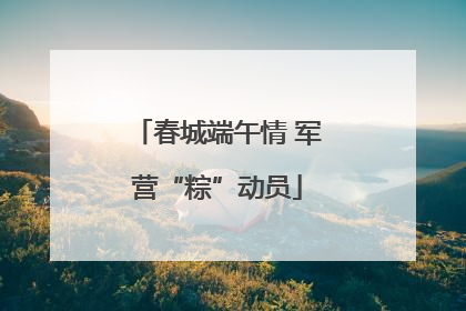 春城端午情 军营“粽”动员