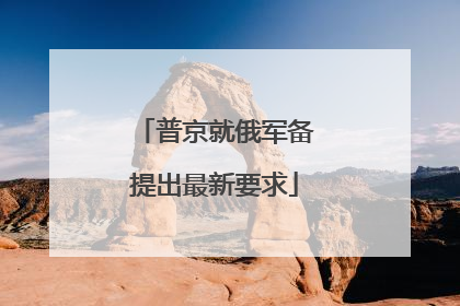 普京就俄军备提出最新要求