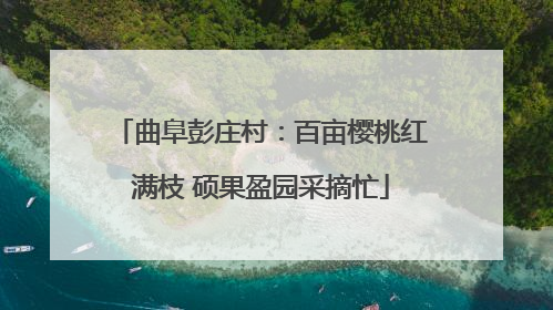 曲阜彭庄村：百亩樱桃红满枝 硕果盈园采摘忙