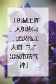 机械上阵、人机协同，武汉临江大道“扫”出城市精气神