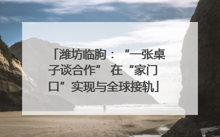 潍坊临朐：“一张桌子谈合作” 在“家门口”实现与全球接轨