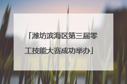 潍坊滨海区第三届零工技能大赛成功举办