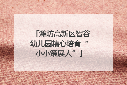 潍坊高新区智谷幼儿园精心培育“小小策展人”