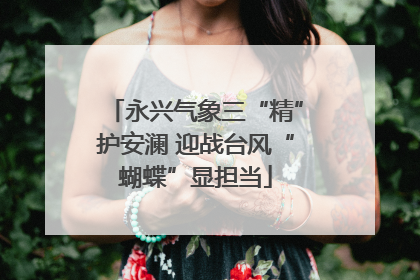 永兴气象三“精”护安澜 迎战台风“蝴蝶”显担当