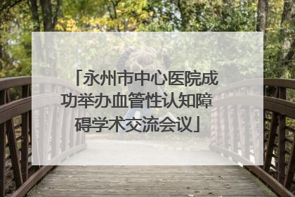 永州市中心医院成功举办血管性认知障碍学术交流会议