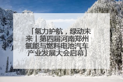 氢力护航，绿动未来丨第四届河南郑州氢能与燃料电池汽车产业发展大会启幕