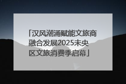 汉风潮涌赋能文旅商融合发展2025未央区文旅消费季启幕