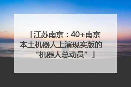 江苏南京：40+南京本土机器人上演现实版的“机器人总动员”