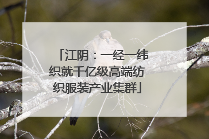 江阴：一经一纬织就千亿级高端纺织服装产业集群