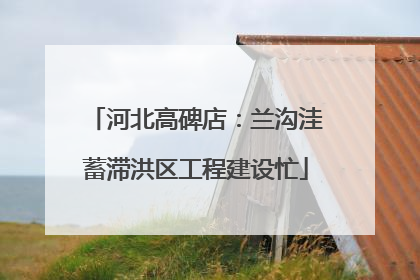 河北高碑店：兰沟洼蓄滞洪区工程建设忙