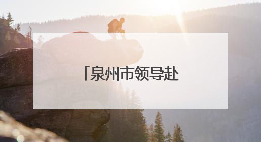 泉州市领导赴台商投资区调研重点招商项目