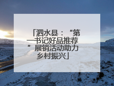 泗水县：“第一书记好品推荐”展销活动助力乡村振兴