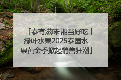 泰有滋味·湘当好吃丨绿叶水果2025泰国水果黄金季掀起销售狂潮
