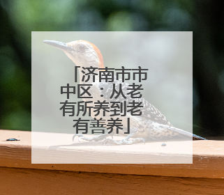 济南市市中区：从老有所养到老有善养