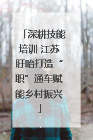 深耕技能培训 江苏盱眙打造“职”通车赋能乡村振兴