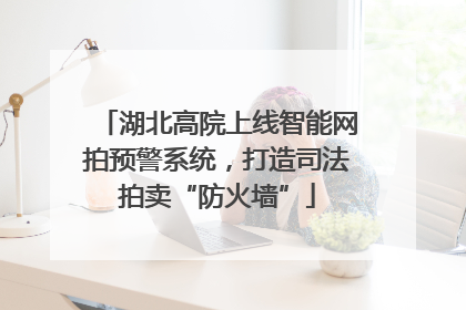 湖北高院上线智能网拍预警系统，打造司法拍卖“防火墙”