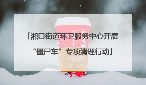 湘口街道环卫服务中心开展“僵尸车”专项清理行动