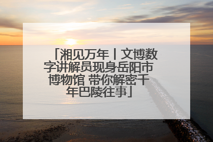 湘见万年丨文博数字讲解员现身岳阳市博物馆 带你解密千年巴陵往事