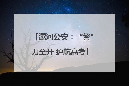 漯河公安：“警”力全开 护航高考