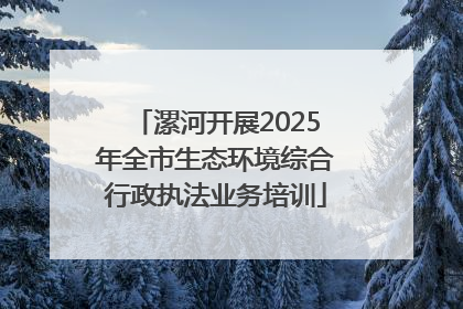 漯河开展2025年全市生态环境综合行政执法业务培训