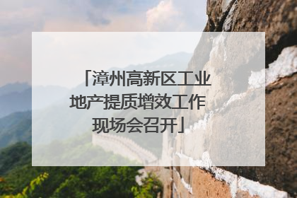 漳州高新区工业地产提质增效工作现场会召开