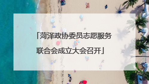 菏泽政协委员志愿服务联合会成立大会召开