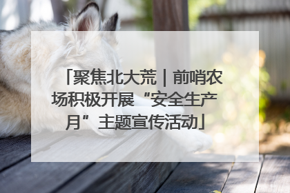 聚焦北大荒｜前哨农场积极开展“安全生产月”主题宣传活动