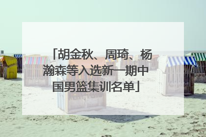 胡金秋、周琦、杨瀚森等入选新一期中国男篮集训名单