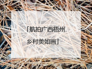 航拍广西梧州乡村美如画