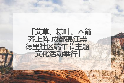 艾草、粽叶、木箭齐上阵 成都锦江崇德里社区端午节主题文化活动举行