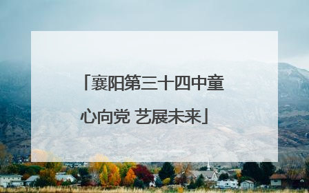 襄阳第三十四中童心向党 艺展未来