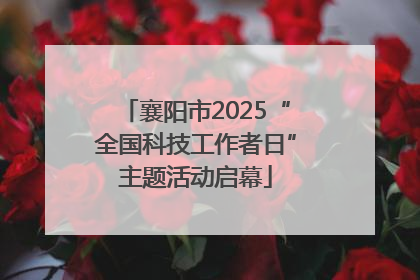 襄阳市2025“全国科技工作者日”主题活动启幕