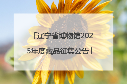 辽宁省博物馆2025年度藏品征集公告