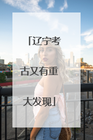 辽宁考古又有重大发现