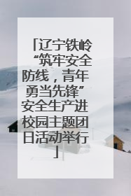 辽宁铁岭“筑牢安全防线，青年勇当先锋”安全生产进校园主题团日活动举行