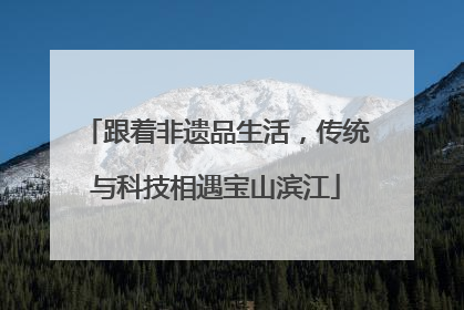 跟着非遗品生活，传统与科技相遇宝山滨江